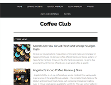 Tablet Screenshot of coffeeclub.com